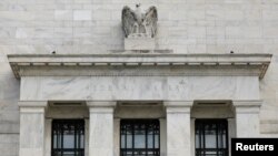 Gedung Federal Reserve di Washington, D.C., 22 Agustus 2018.