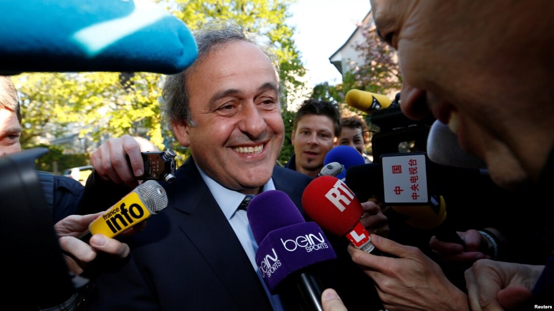 UEFA President Michel Platini arrives for a hearing at the Court of Arbitration for Sport (CAS) in an appeal against FIFA's ethics committee's ban, in Lausanne, Switzerland, April 29, 2016. 