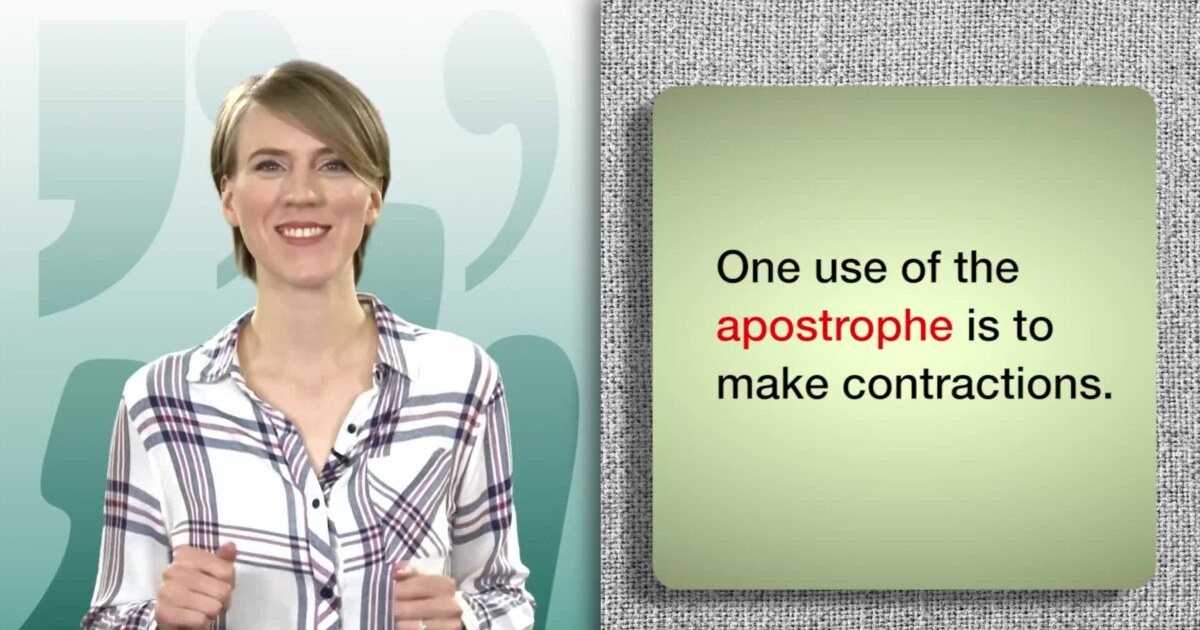 Everyday Grammar: Apostrophes