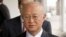 Director General of the International Atomic Energy Agency, Yukiya Amano speaks to the media before his flight to Iran at Vienna International Airport, Austria, May 20, 2012. 