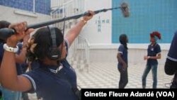 A l'Institut supérieur des métiers de l'audiovisuel à Cotonou, au Bénin, le 14 novembre 2018. (VOA/Ginette Fleure Adandé)