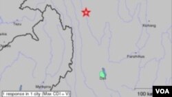 ແຜ່ນດີນໄຫວໃນຄວາມແຮງ 5.9 ເຮັດໃຫ້ມີຜູ້ເສຍຊີວິດ ຢ່າງໜ້ອຍສີ່ຄົນ ແລະອີກຫລາຍສິບຄົນ ໄດ້ຮັບບາດເຈັບ ໃນປະເທດຈີນ