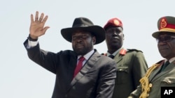 Le président sud-soudanais Salva Kiir, 10 juillet 2015.