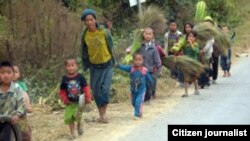 ແມ່ຍິງໃນເຂດຊົນນະບົດແຫ່ງນຶ່ງຂອງລາວ ທີ່ທຸກຈົນ ແລະມີລູກ ມີຫລານ ຫລາຍຄົນ 