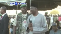VOA60 Afirka: Shugaba Jonathan Ya Ziyarci Mutanen Da 'Yan Boko Haram Suka Raba da Gida, Najeriya, Janairu 16, 2015