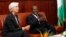 FILE - Ivorian Prime Minister Daniel Kablan Duncan (R) is seen meeting with IMF Managing Director Christine Lagarde.