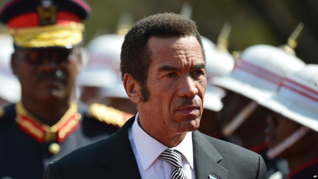 Ian Khama yahoze ayobora Botswana