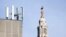 FILE - In this Tuesday, Jan 28, 2020 file photo, mobile network phone masts are visible in front of St Paul's Cathedral in the City of London. 