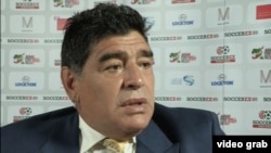 La légende du football argentin Diego Maradona