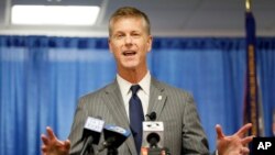 U.S. Attorney David Anderson announces a new federal crime-fighting initiative in San Francisco on Aug. 7, 2019. 