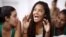 During the ‘One Win Leads to Another,’ sessions, the girls sit in circles exchanging ideas and opinions, and sharing intimate stories, at Olympic Vila of Mangueira, north of Rio de Janeiro, Brazil.