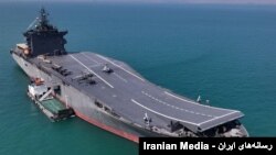 کشتی جنگی "شهید باقری" که سپاه پاسداران ایران از آن پرده برداشت.