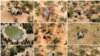 FILE - A combination photo shows dead elephants in Okavango Delta, Botswana, May-June, 2020. (Photographs obtained by Reuters/Handout via Reuters) 