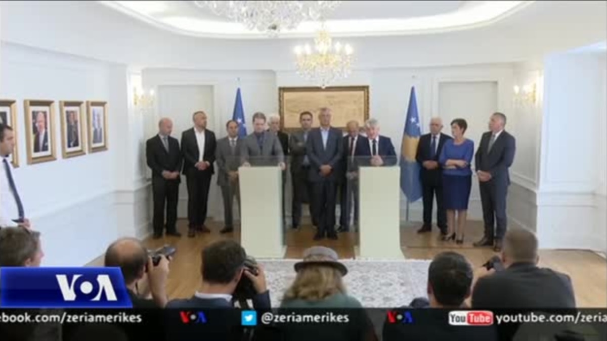Billedresultat for Presidenti ThaÃ§i pret pÃ«rfaqÃ«suesit e LuginÃ«s sÃ« PreshevÃ«s