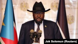 Le président sud-soudanais Salva Kiir le 9 juillet 2017.