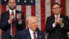 Presiden Donald Trump berpidato di hadapan sidang paripurna Kongres di Capitol di Washington, 4 Maret 2025. (Foto: Win McNamee/Pool Photo via AP)