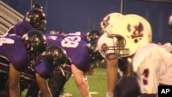 The Baltimore Nighthawks line up against the Philadelphia Firebirds