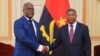 Félix Tshisekedi e João Lourenço em Luanda, 5 fevereiro 2019