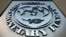 FILE — The International Monetary Fund (IMF) logo is seen outside the headquarters building in Washington, U.S., on September 4, 2018. 