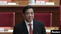 Bo Xilai, secretário do partido comunista de CVhongqing durante uma sessão do Congresso Nacional do Povo em Pequim (9 de Março) 