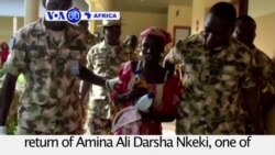 VOA60 Africa - Rescued 'Chibok Girl" meets Nigerian President Buhari