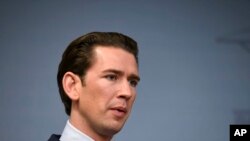 Kanselir Austria Sebastian Kurz di Helsinki, Finlandia, 7 November 2018. (Foto: dok).