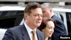 Archivo - Paul Manafort, expresidente de la campaña presidencial de Donald Trump lleg a una audiencia judicial en Washington el 16 de enero de 2018.