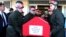 Soldiers at the airport in Gaziantep, Turkey, carry the coffin of a Turkish soldier killed in what the Turkish military said was a pre-dawn airstrike carried out by Syrian government forces, Nov. 24, 2016.