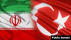 Iran - Turkey Flag