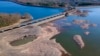 Receding waters expose the lake bed at the Ashokan Reservoir in Ulster County, New York, Nov. 13, 2024. 