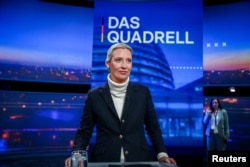 Almanya'nın aşırı sağcı ve göçmen karşıtı partisi Almanya için Alternatif (AfD) Partisi’nin Başbakan adayı Alice Weidel.