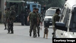 Strict security in Indian administered Kashmir