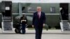 U.S. President Donald Trump walks from the Marine One presidential helicopter prior to departing O'Hare International Airport in Chicago, Illinois, U.S., October 28, 2019. REUTERS/Leah Millis