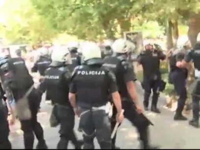 Neredi tokom prve Parade ponosa u Crnoj Gori