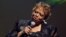 Fontella Bass performs during the Pioneer Awards at New York's Apollo Theatre, Thursday, Nov. 8, 2001. The Pioneer Awards recognize those who have made a deep impact on the development of rhythm & blues. (AP Photo/Louis Lanzano)