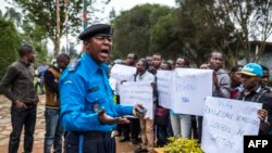 Une manifestation à Butembo, RD Congo, 12 novembre 2016.