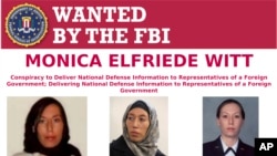 Monica Elfriede Witt dinyatakan sebagai buronan FBI karena bekerja sebagai mata-mata Iran (foto: dok). 