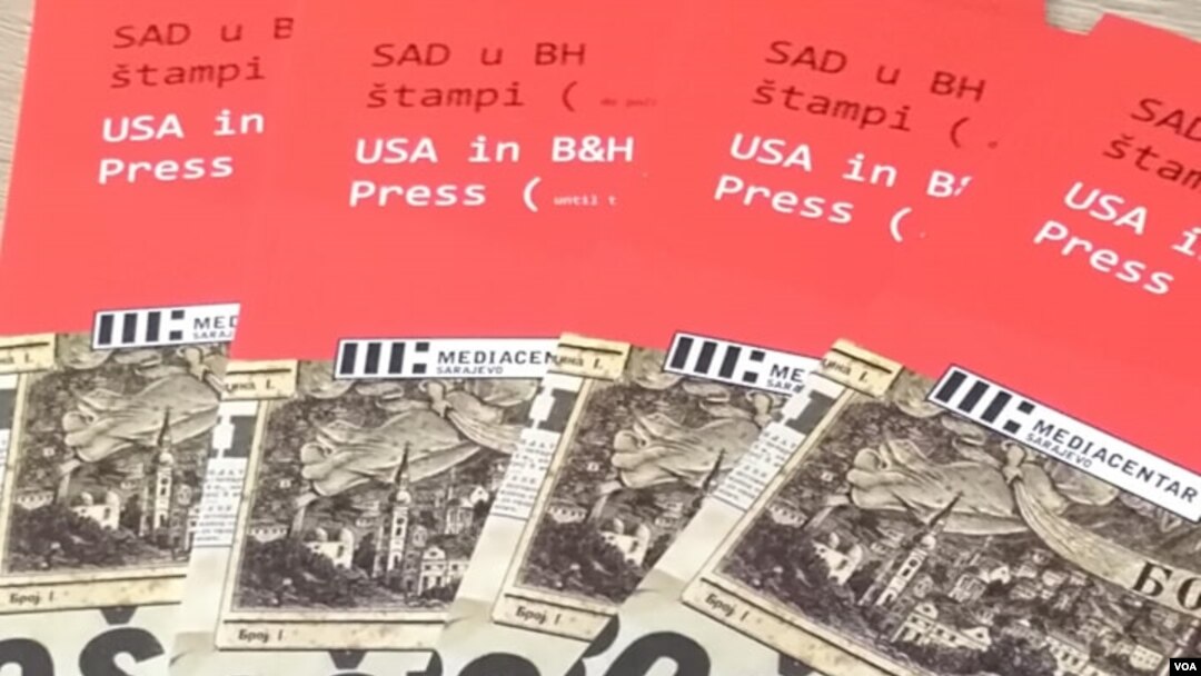 Katalog izložbe ''SAD u bh. štampi od Velikog rata''