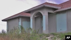 Boarded up home in Florida