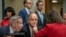 Rep. Jim Cooper, D-Tenn. (C), and Rep. Stephen F. Lynch, D-Mass. (L), confer with other Democrats as the House Oversight and Reform Committee considers whether to hold Attorney General William Barr and Commerce Sec. Wilbur Ross in contempt, June 12, 2019.