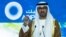 FILE - The president of the upcoming COP28 climate change Sultan Ahmed al-Jaber speaks during the Abu Dhabi International Petroleum Exhibition at ADNEC Exhibition Center October 2, 2023.