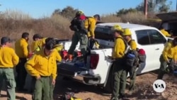 Mexican firefighters join the battle against Los Angeles wildfires