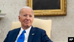 El presidente Joe Biden, una reunión en la Casa Blanca a propósito de la visita del canciller alemán Olaf Scholz, el viernes 9 de febrero de 2024, en Washington.