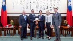 台湾总统赖清德与扎克·纳恩众议员率领的众议院共和党研究委员会的国家安全工作小组成员会晤。(2026年4月7日)