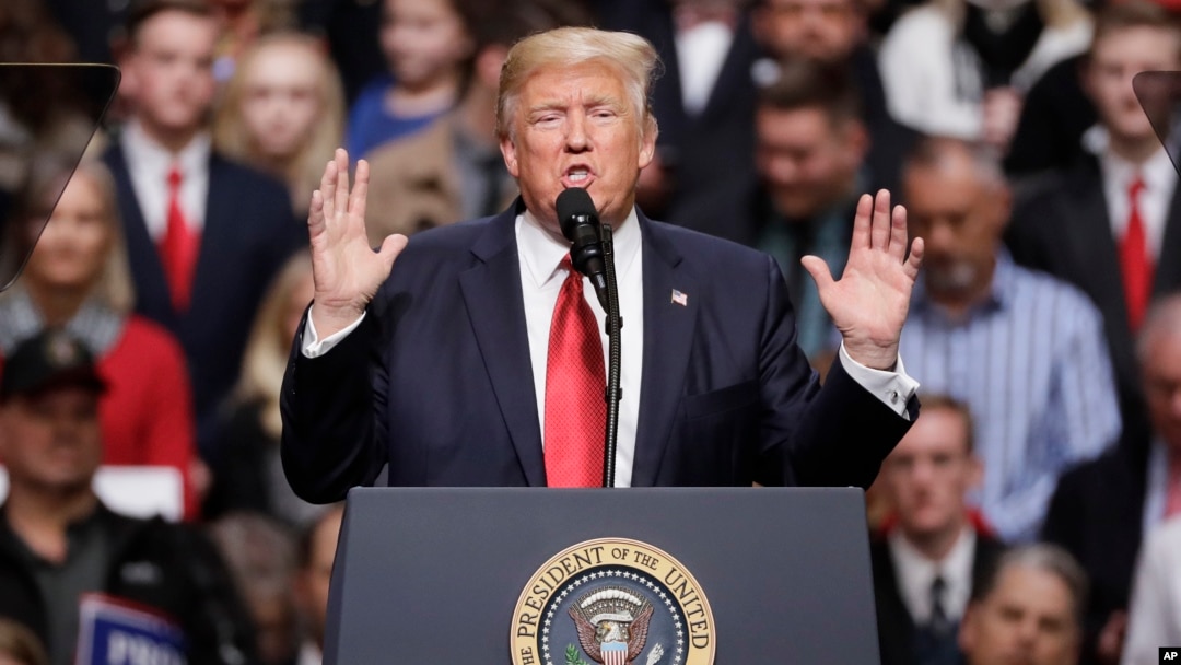 Tổng thống Donald Trump thông báo về sắc lệnh liên quan tới thương mại hôm 31/3.