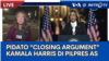 Laporan VOA untuk Metro TV: Pidato "Closing Argument" Kamala Harris di Pilpres Amerika