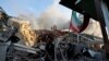 ساختمان ویران شده در حمله منتسب به اسرائیل در دمشق 