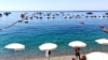 Another view of the beach at Marina del Cantone (Sabina Castelfranco/VOA)
