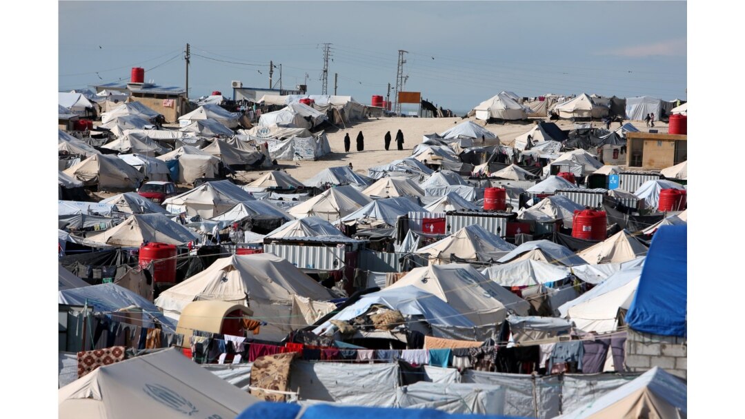 FILE - A general view of al-Hol displacement camp in northeastern Syria, April 1, 2019.