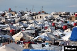 FILE - A general view of al-Hol displacement camp in northeastern Syria, April 1, 2019.
